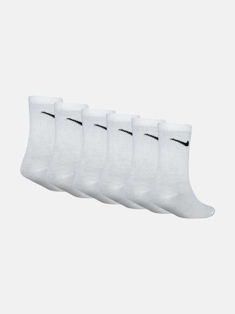 Meias bicolores - nike Branco Preto - Kiabi