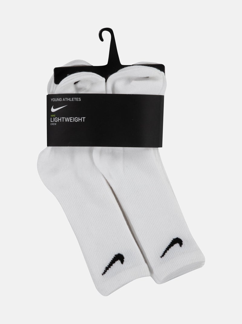Meias bicolores - nike Branco Preto - Kiabi
