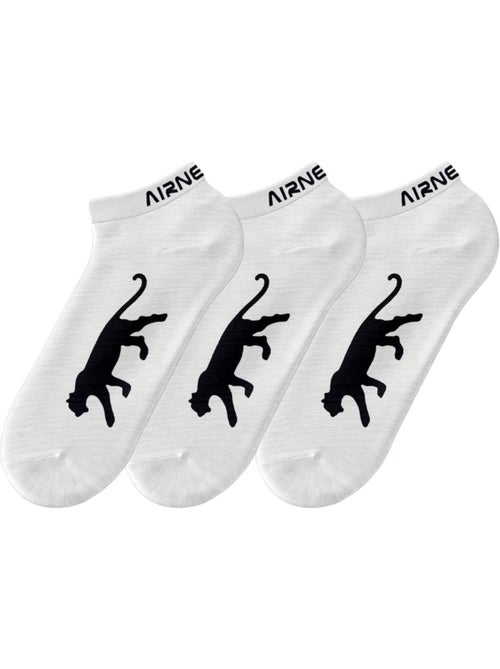 Meias brancas airness para homem - pack de 3 - Kiabi Meias brancas airness para homem - pack de 3 - Kiabi