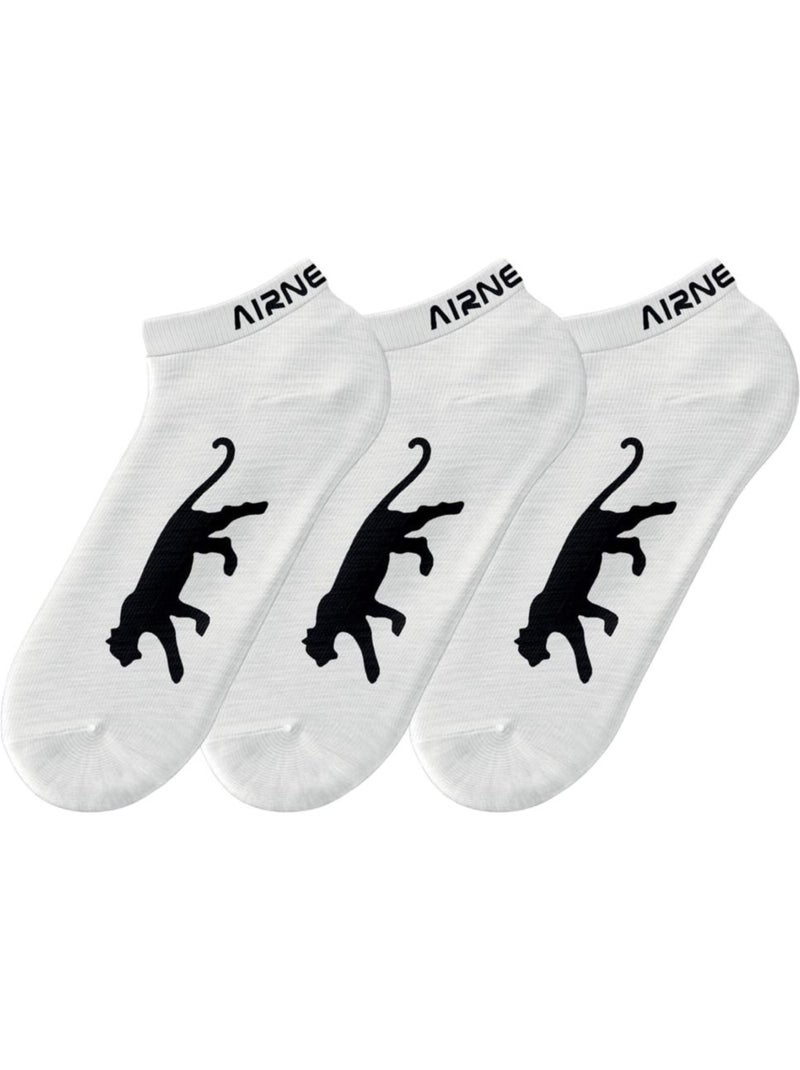 Meias Brancas Airness para Homem - Pack de 3 Branco - Kiabi