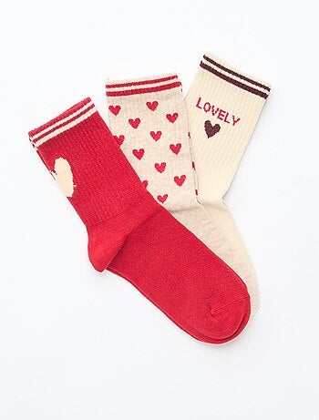 Meias caneladas fantasia