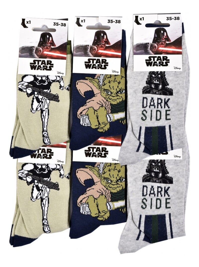 Meias crianca DISNEY em Algodao - Pack de 20 Preto Multicolorido Cinza - Kiabi