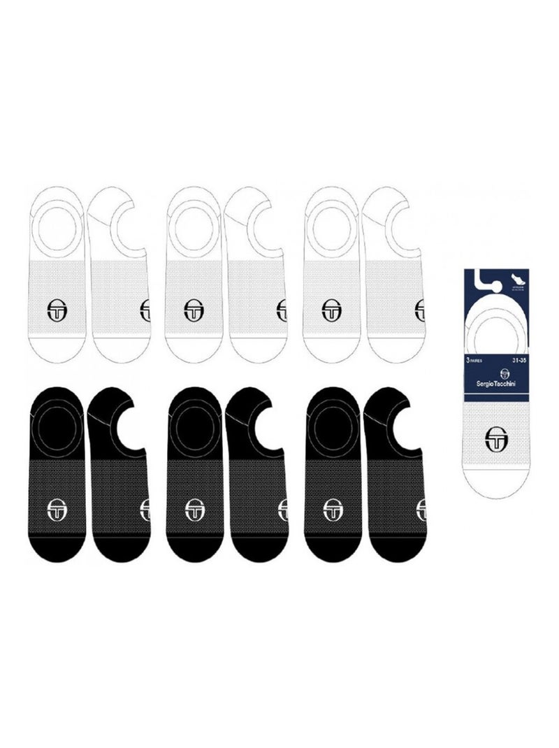 Meias Criança FOOTIES SERGIO TACCHINI - Pack de 12 Multicolorido - Kiabi