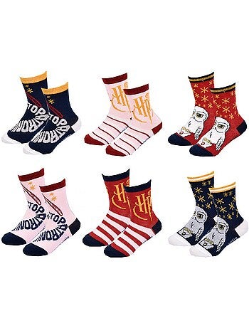 Meias Criança HARRY POTTER fantasia - Pack de 9