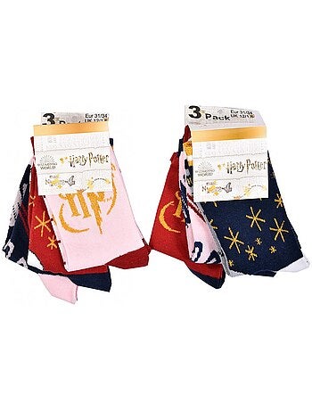 Meias Criança HARRY POTTER fantasia - Pack de 9