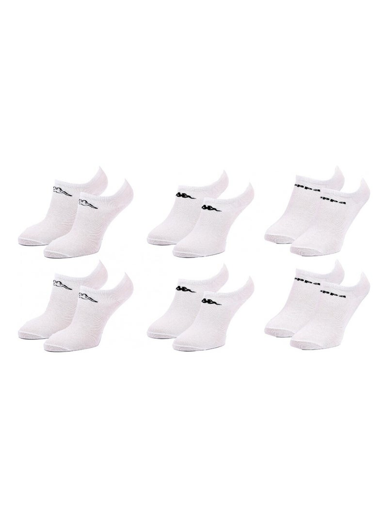 Meias Criança KAPPA SNEAKER - Pack de 6 Branco - Kiabi