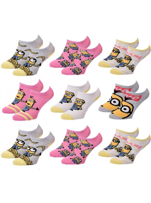 Meias Criança Licença MOI, MOCHE ET MECHANT fantasia - Pack de 9 - Kiabi Meias Criança Licença MOI, MOCHE ET MECHANT fantasia - Pack de 9 - Kiabi