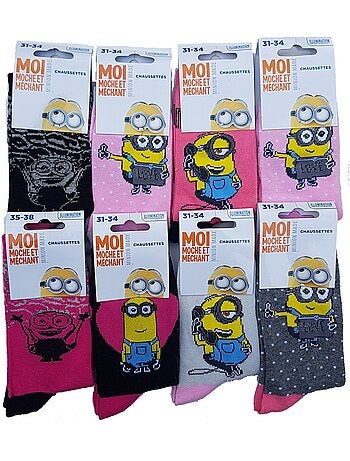 Meias Criança Licença MOI, MOCHE ET MECHANT fantasia - Pack de 9
