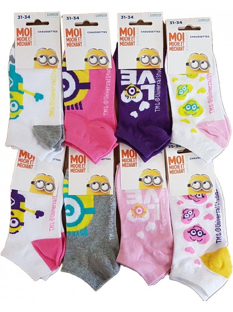 Meias Criança Licença MOI, MOCHE ET MECHANT fantasia - Pack de 9 Multicolorido - Kiabi