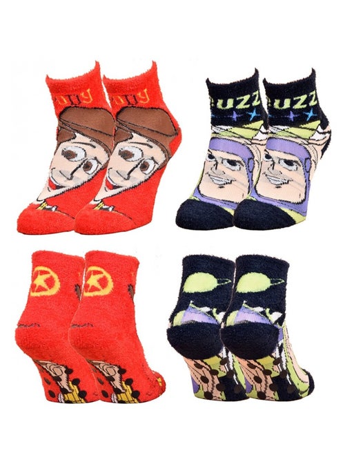 Meias Criança Licença TOY STORY fantasia - Pack de 4 - Kiabi Meias Criança Licença TOY STORY fantasia - Pack de 4 - Kiabi