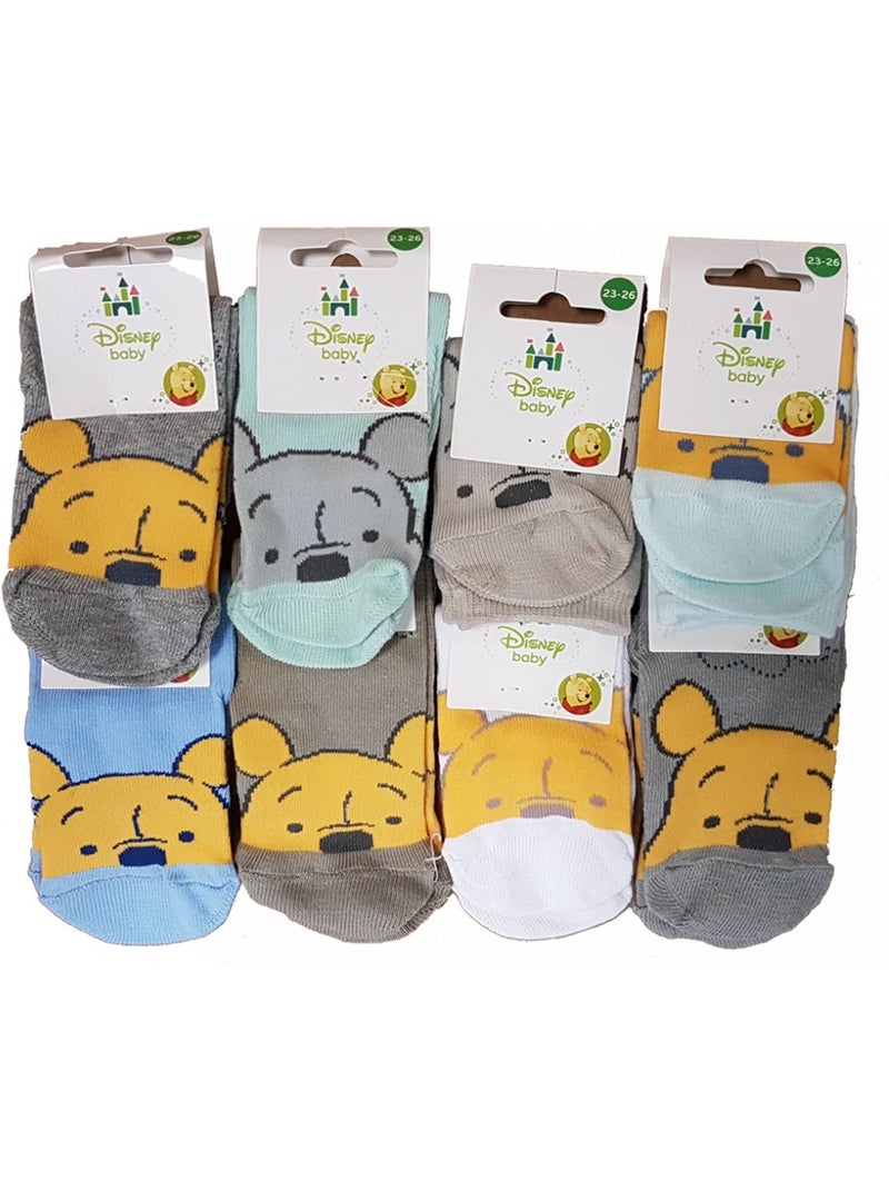 Meias Criança Licença WINNIE L'OURSON fantasia - Pack de 9 Multicolorido - Kiabi