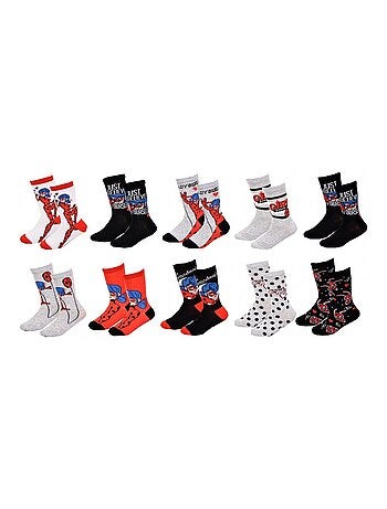 Meias criança MIRACULOUS algodão - Pack de 10