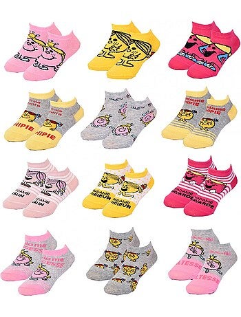 Meias Criança MONSIEUR MADAME fantasia - Pack de 9