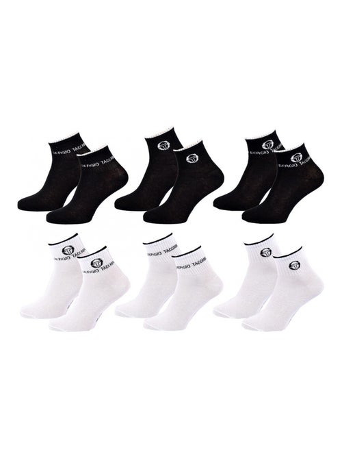Meias Criança QUARTER SERGIO TACCHINI Pack de 6 - Kiabi Meias Criança QUARTER SERGIO TACCHINI Pack de 6 - Kiabi