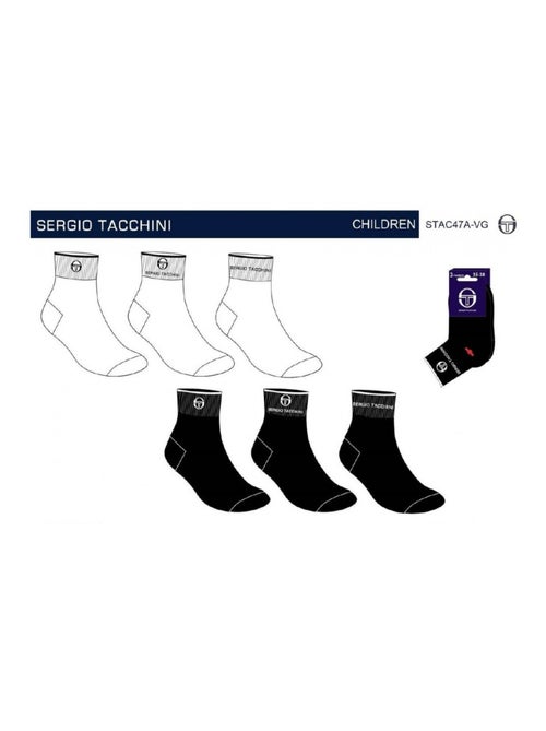 Meias Criança QUARTER SERGIO TACCHINI Pack de 6 - Kiabi Meias Criança QUARTER SERGIO TACCHINI Pack de 6 - Kiabi