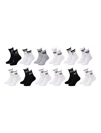 Meias Criança SERGIO TACCHINI TENNIS CREW Algodão Conforto - Pack 12