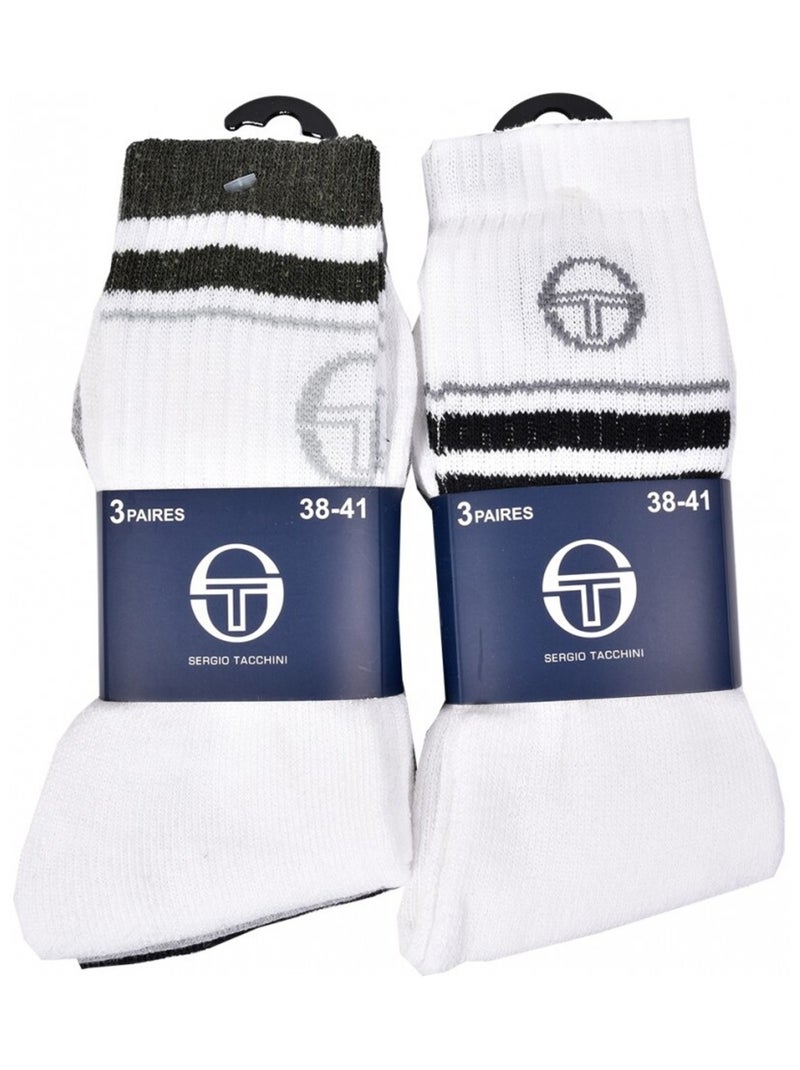 Meias Criança SERGIO TACCHINI TENNIS CREW Algodão Conforto - Pack 12 Multicolorido - Kiabi