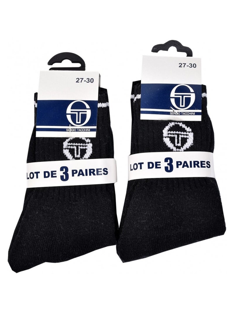 Meias Criança SERGIO TACCHINI TENNIS CREW Algodão Conforto - Pack 12 Multicolorido - Kiabi