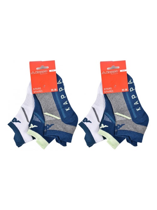 Meias Criança SNEAKER KAPPA - Pack de 6 - Kiabi Meias Criança SNEAKER KAPPA - Pack de 6 - Kiabi