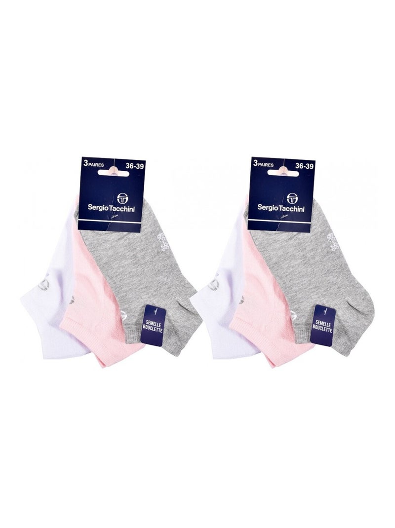 Meias Criança SNEAKER SERGIO TACCHINI - Pack de 6 Multicolorido - Kiabi