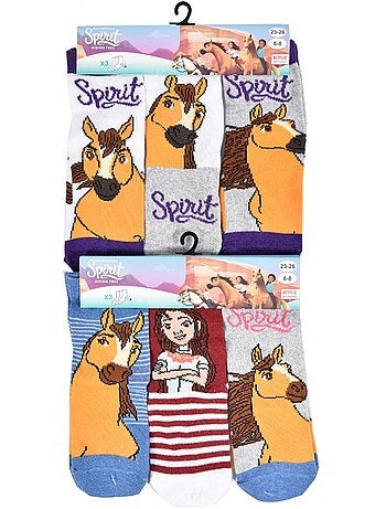 Meias Criança SPIRIT fantasia - Pack de 9