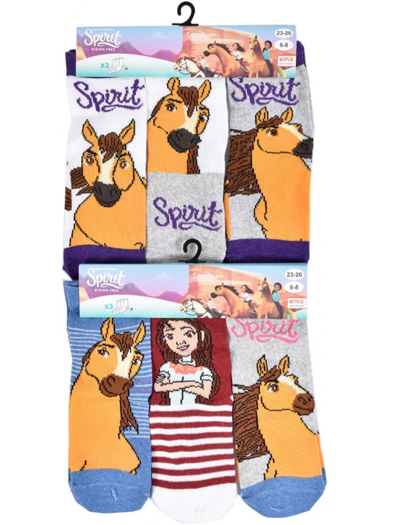 Meias Criança SPIRIT fantasia - Pack de 9 Multicolorido - Kiabi