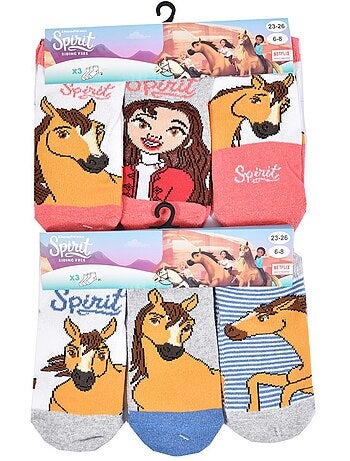 Meias Criança SPIRIT fantasia - Pack de 9
