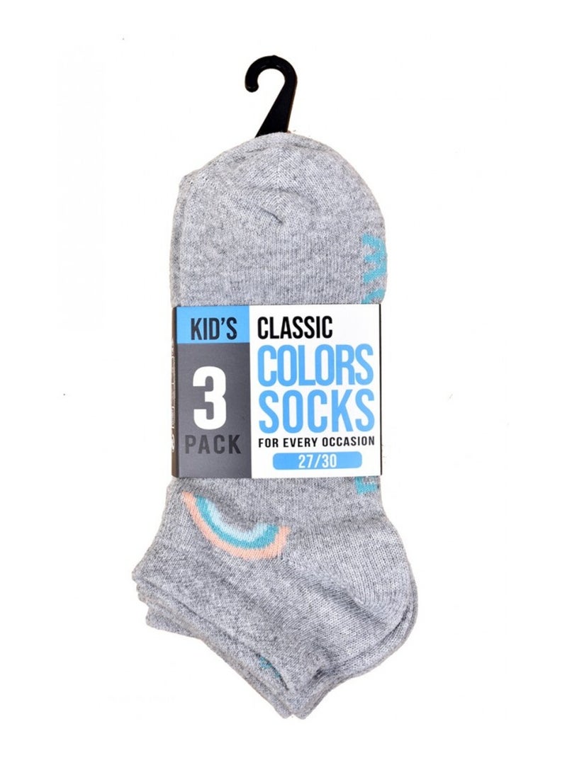 Meias Criança TWINDAY - Pack de 3 Cinza - Kiabi