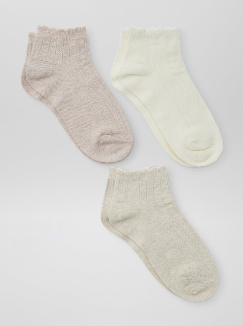 Meias curtas BEGE - Kiabi