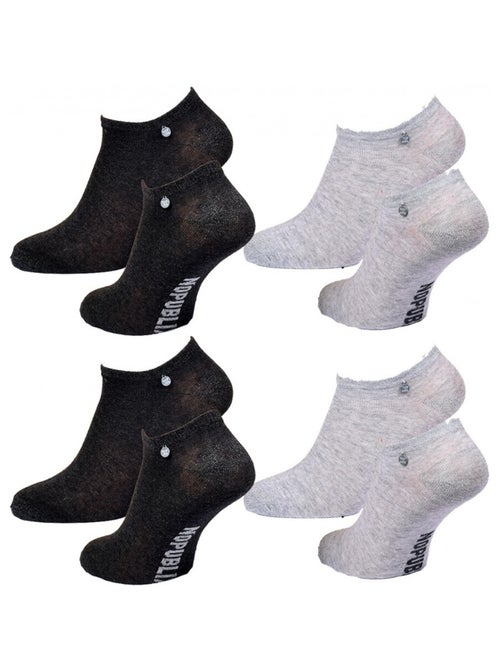 Meias Curtas Mulher NO PUBLIK - Pack de 4 - Kiabi Meias Curtas Mulher NO PUBLIK - Pack de 4 - Kiabi
