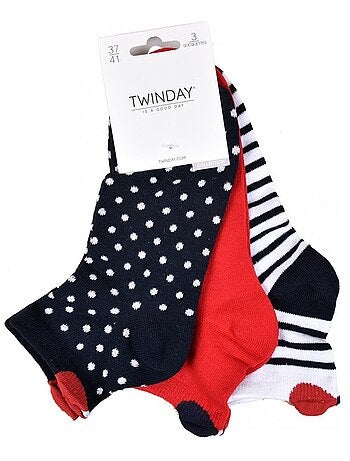 Meias Curtas Mulher TWINDAY - Pack de 6