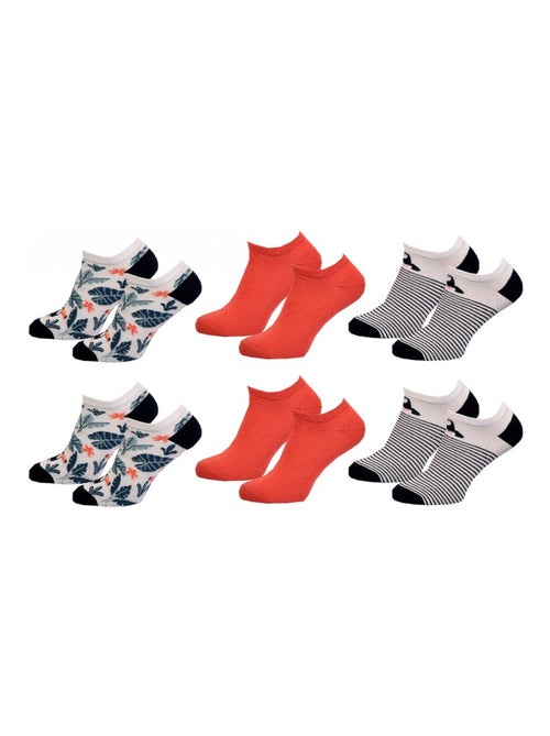 Meias Curtas Mulher TWINDAY - Pack de 6 - Kiabi