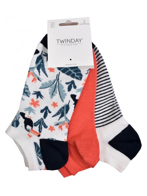 Meias Curtas Mulher TWINDAY - Pack de 6 - Kiabi