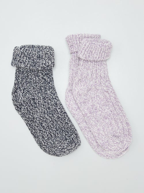 Meias de cano alto - lote de 2 - Kiabi