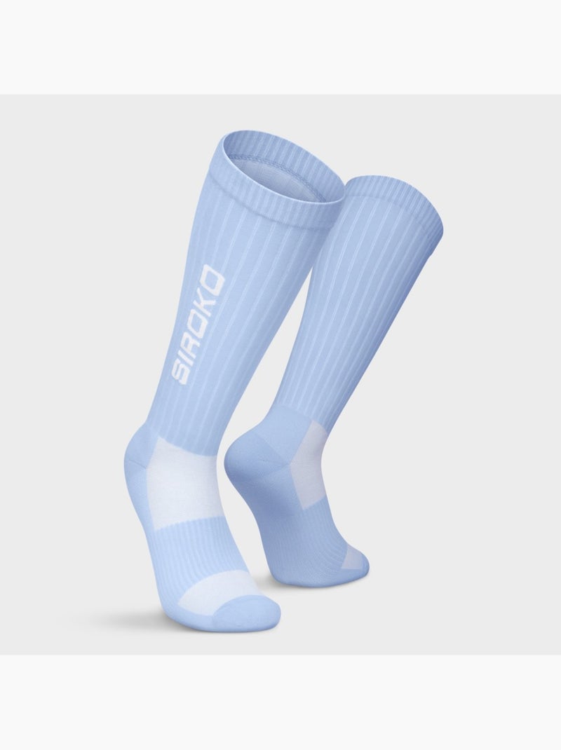 Meias de cano alto para ténis Azul - Kiabi