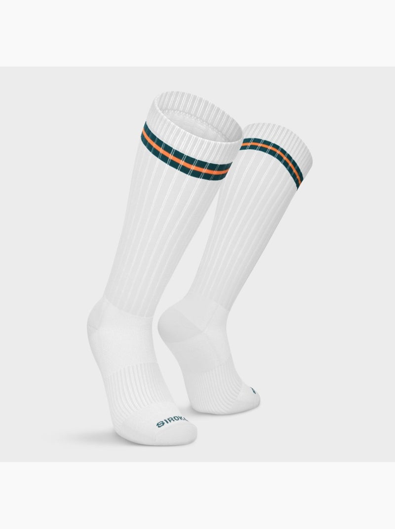 Meias de cano alto para ténis Branco - Kiabi
