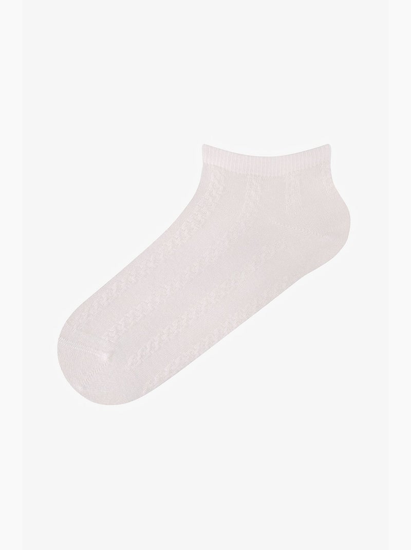 Meias de cano baixo jacquard soft clouded infantil penti Branco - Kiabi