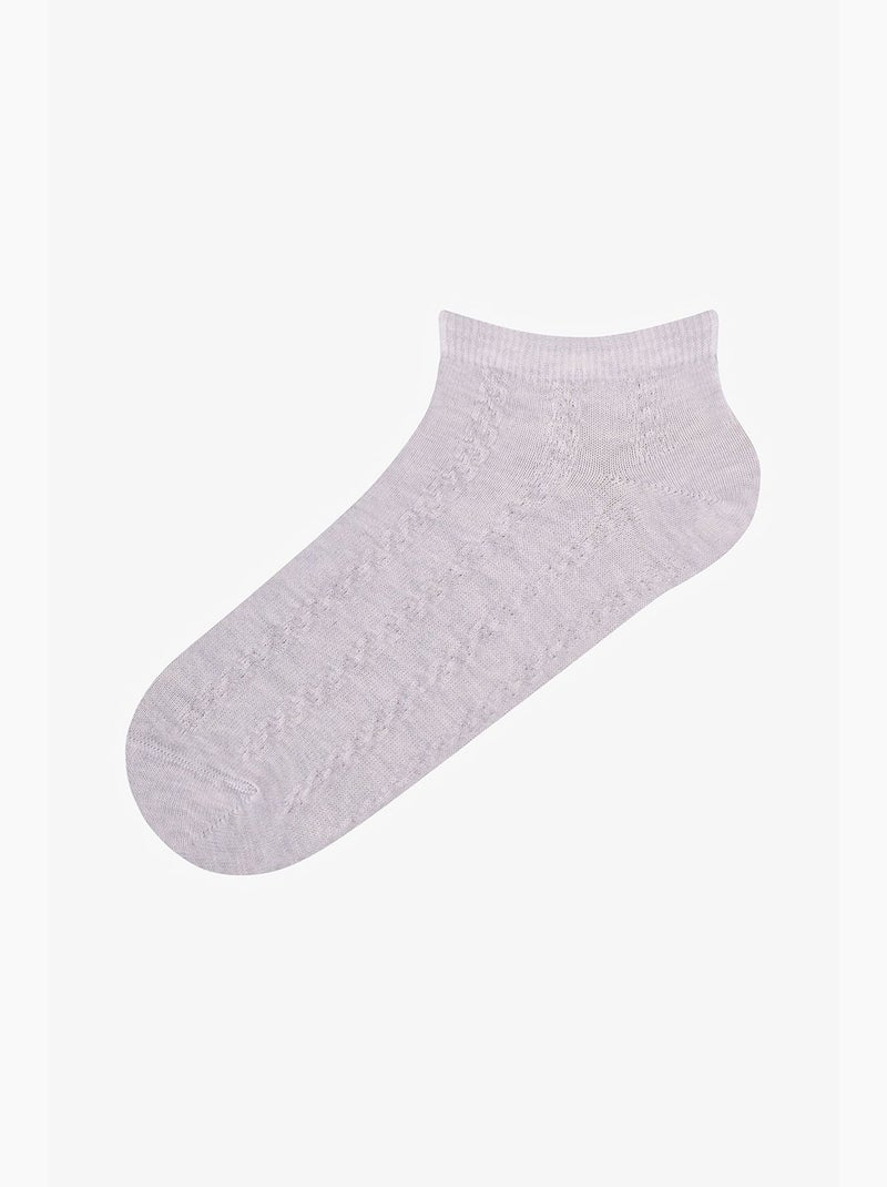 Meias de cano baixo jacquard soft clouded infantil penti Branco - Kiabi