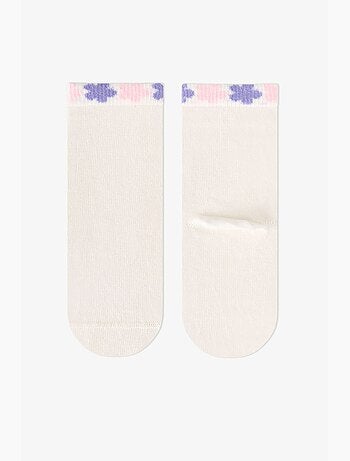 Meias de cano curto menina feel better com padrão de gato, 2 pares penti