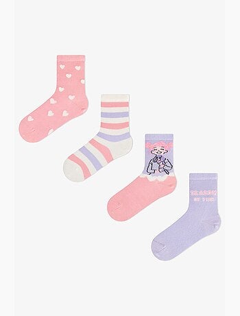 Meias de cano médio estampadas season fun, pack de 2 penti