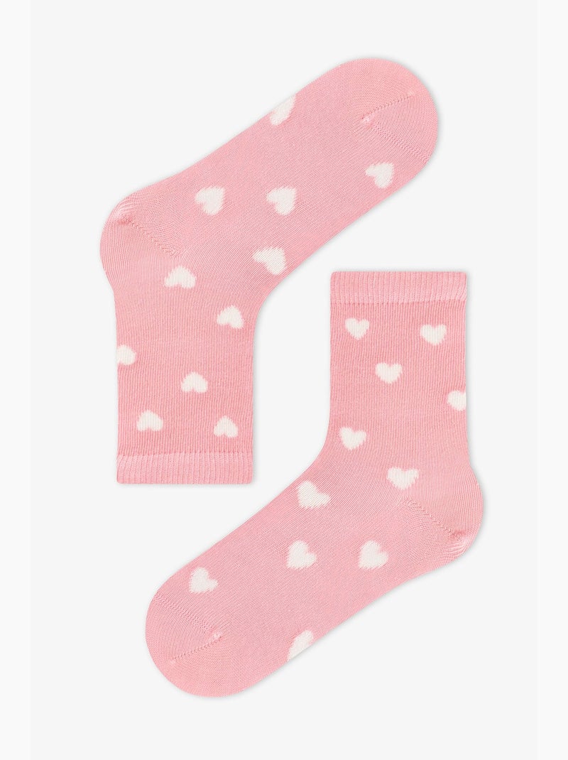 Meias de cano médio estampadas season fun, pack de 2 penti Roxo/Rosa - Kiabi