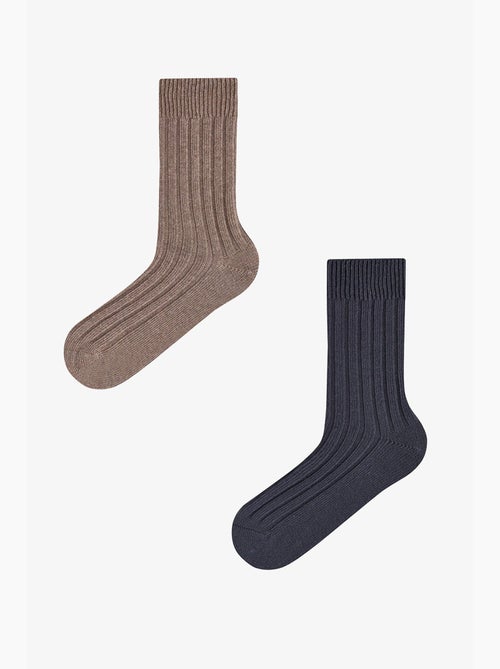 Meias de cano médio masculinas flex tone, par penti - Kiabi Meias de cano médio masculinas flex tone, par penti - Kiabi