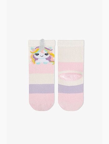 Meias de cano médio menina unicorn fantasy de algodão, 2 pares penti