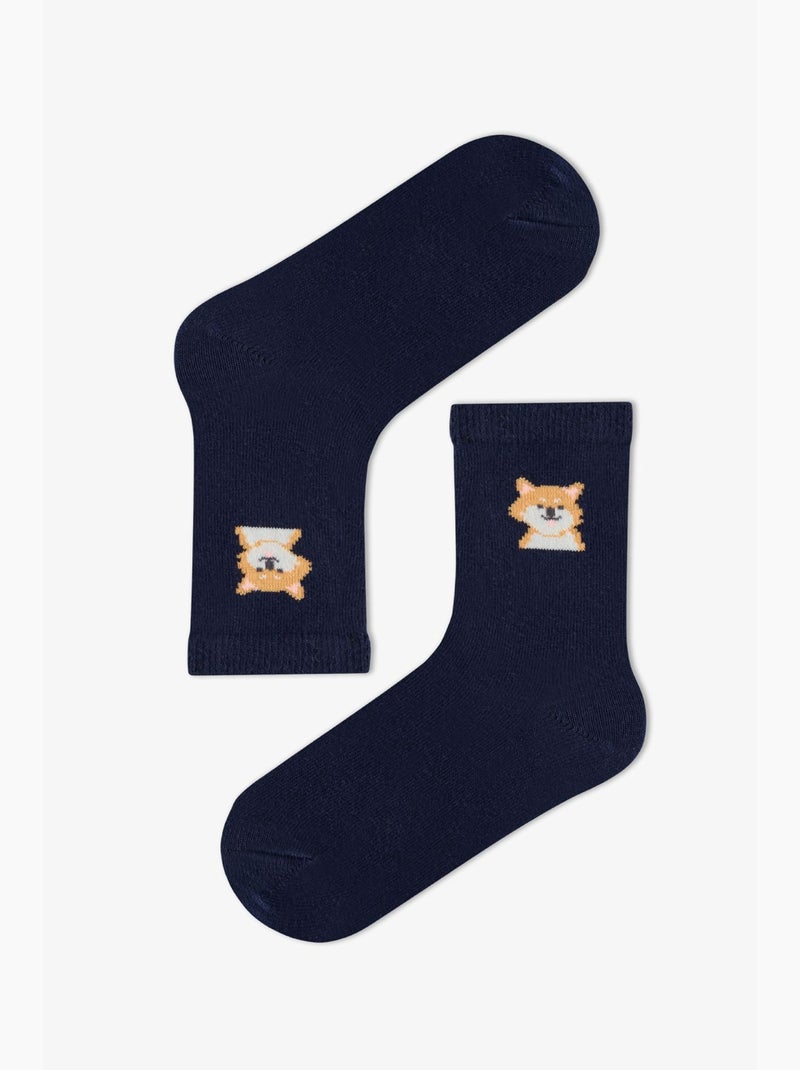 Meias de cano médio para menino the paw club par penti Azul-marinho - Kiabi