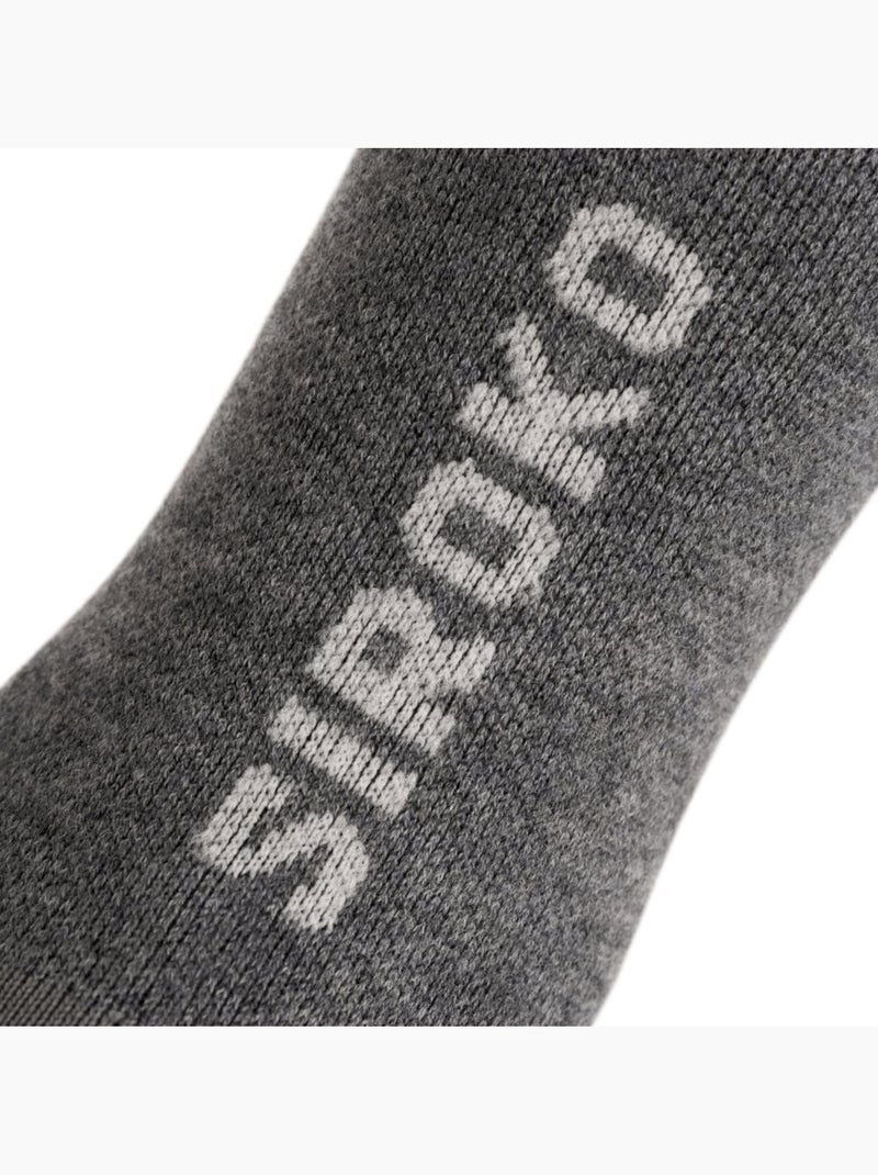Meias de ciclismo com lã merino Branco Cinza - Kiabi
