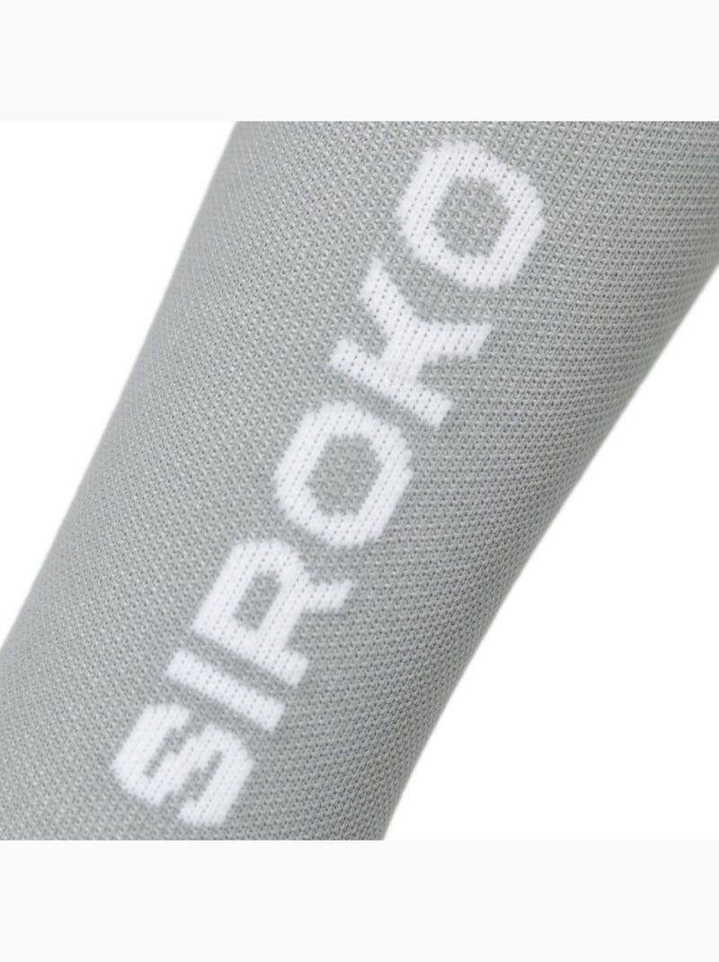 Meias de ciclismo de inverno de cano médio Branco Cinza - Kiabi