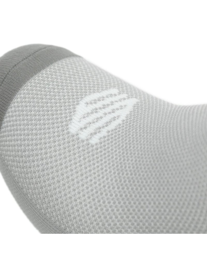 Meias de ciclismo de inverno de cano médio Branco Cinza - Kiabi