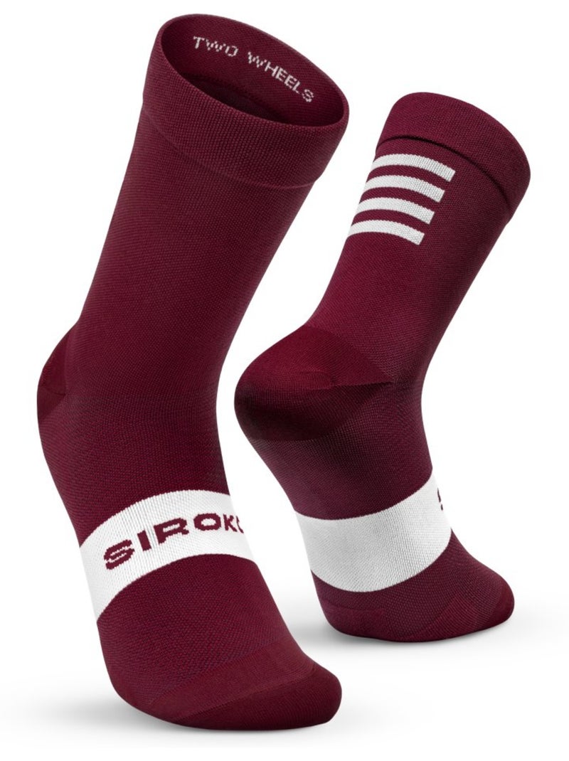 Meias de ciclismo Vermelho - Kiabi