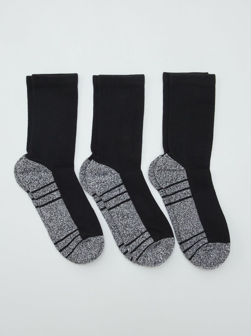 Meias de desporto PRETO - Kiabi