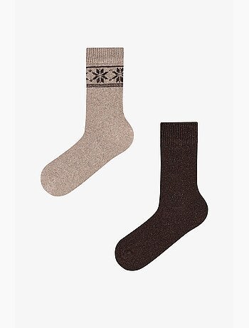Meias de homem terra classic com padrão losango, par penti